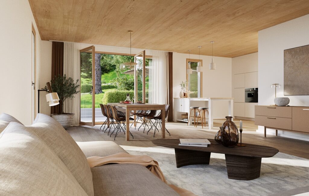 Visualisierung_Haus 1_Wohnen