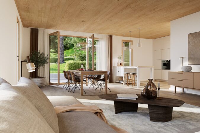 Doppelhaushälfte am Neckar