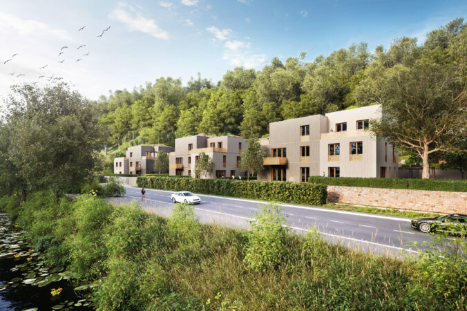 Doppelhaushälfte am Neckar