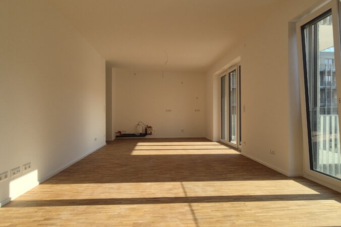 4-Zimmer-Neubauwohnung mit bodentiefen Fenstern und großzügigem Balkon